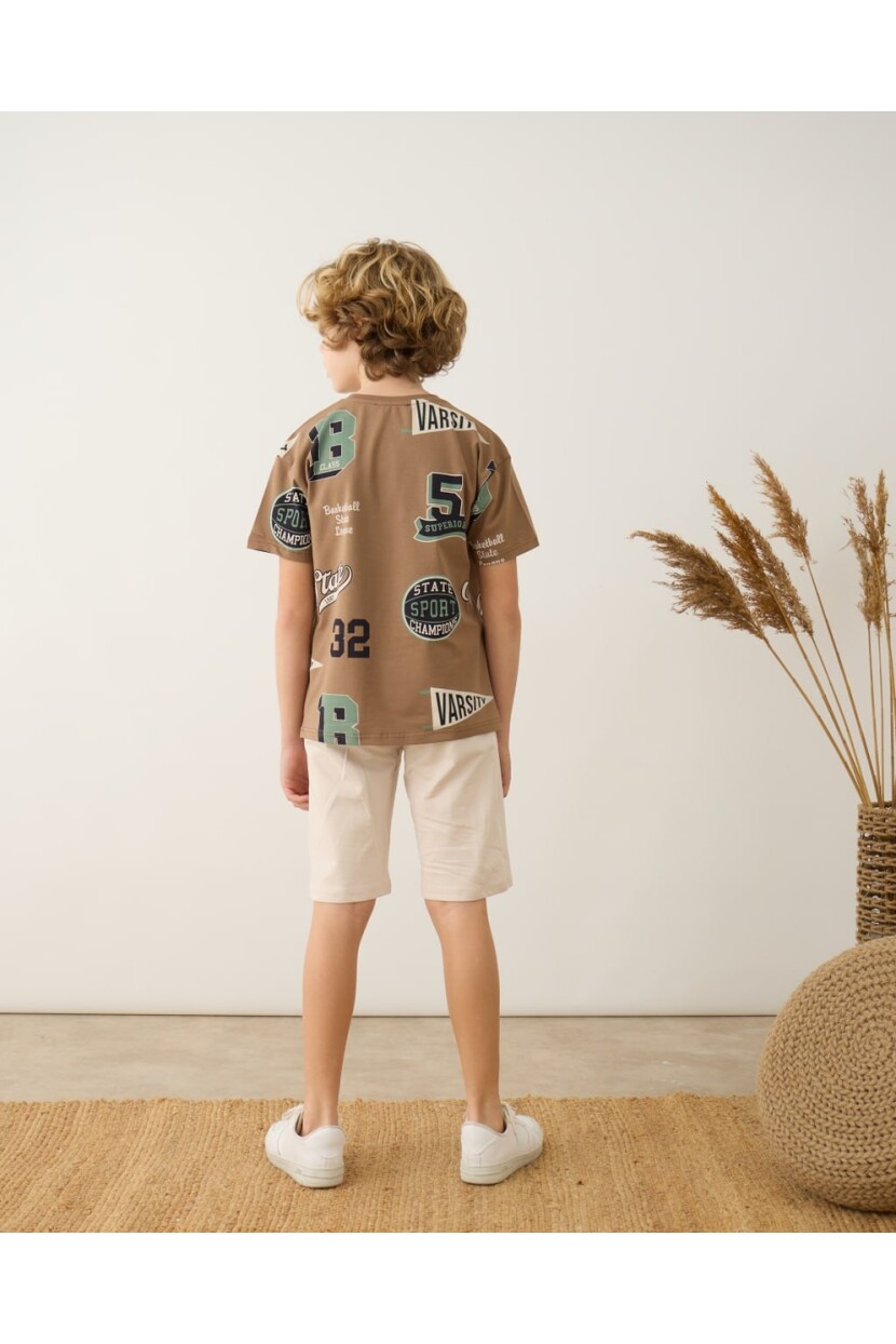 ERKEK BASKILI ŞORTLU TAKIM