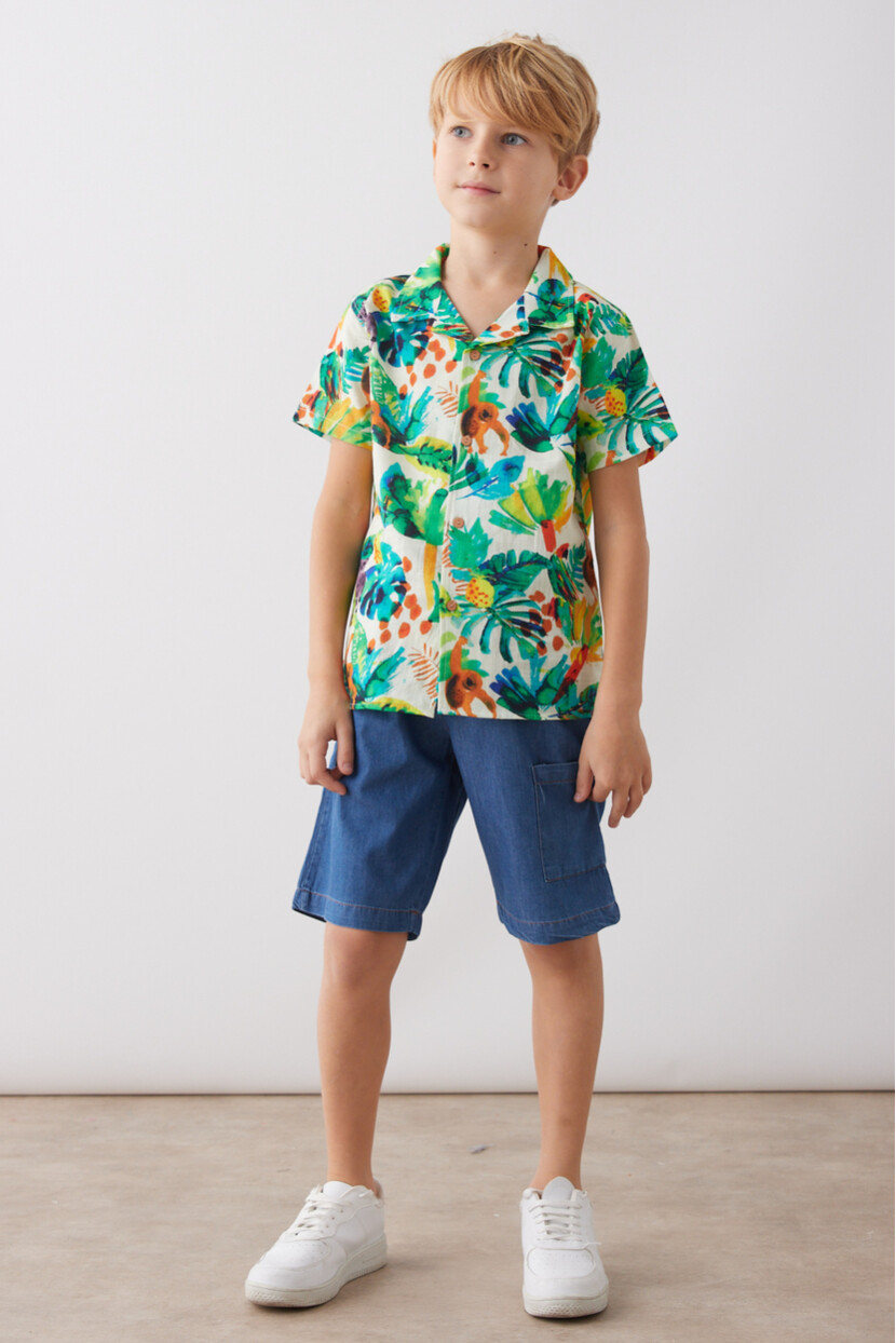 ERKEK BASKILI ŞORTLU TAKIM