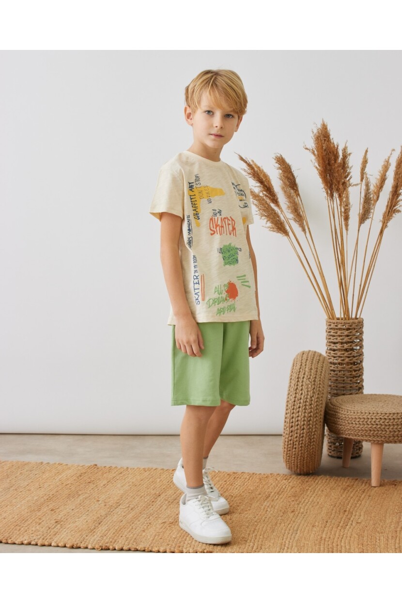 ERKEK BASKILI ŞORTLU TAKIM