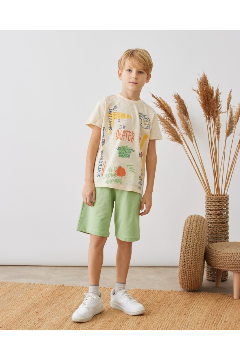 ERKEK BASKILI ŞORTLU TAKIM