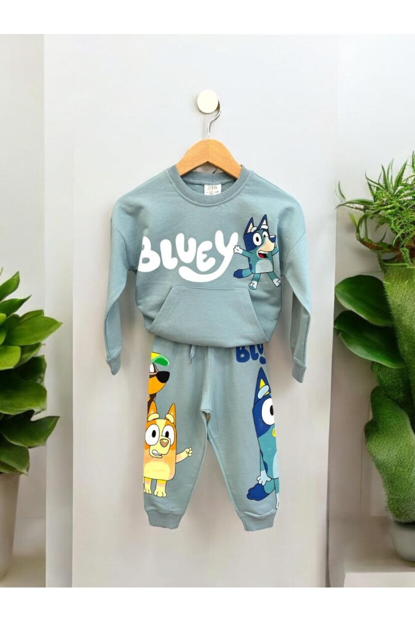 ERKEK BLUEY DESENLİ EŞOFMAN TAKIMI