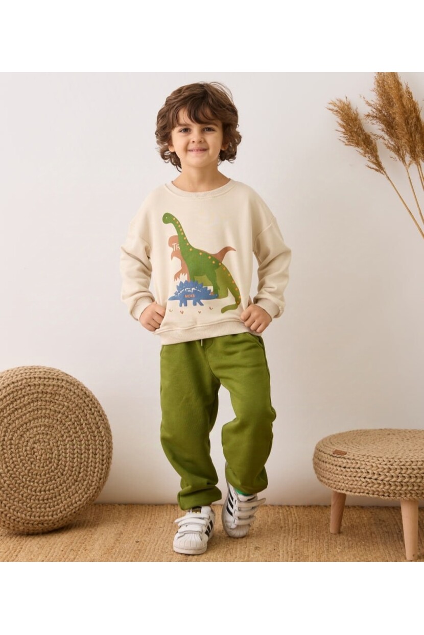 ERKEK DİNOZOR BASKILI EŞOFMAN TAKIMI