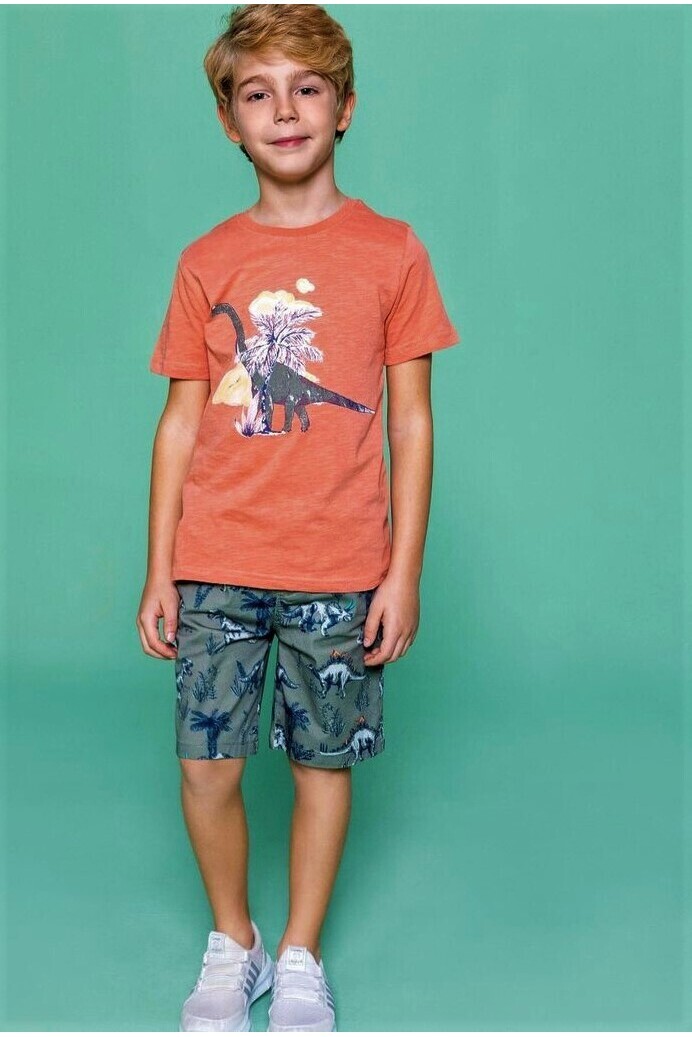 ERKEK  DİNOZORLU ŞORTLU TAKIM