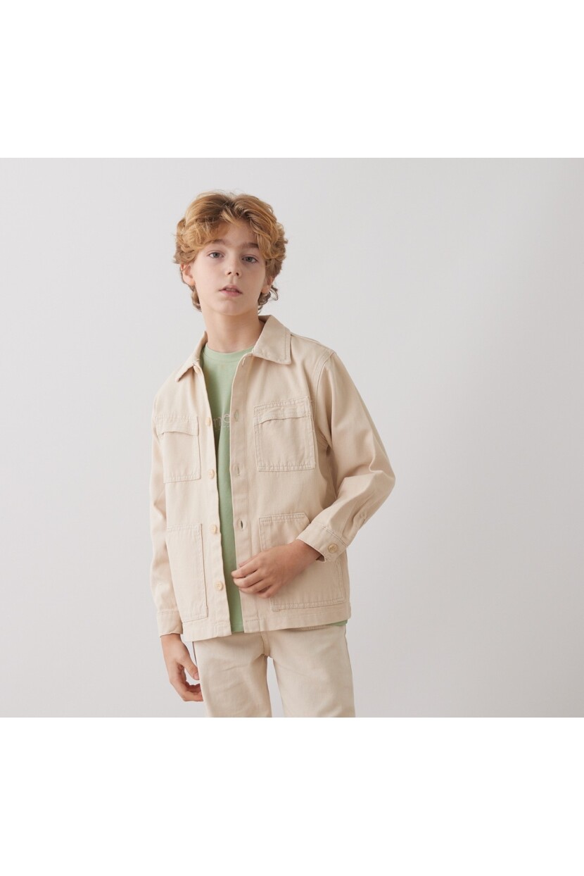 ERKEK GABARDİN TSHİRT- CEKET İKİLİ TAKIM