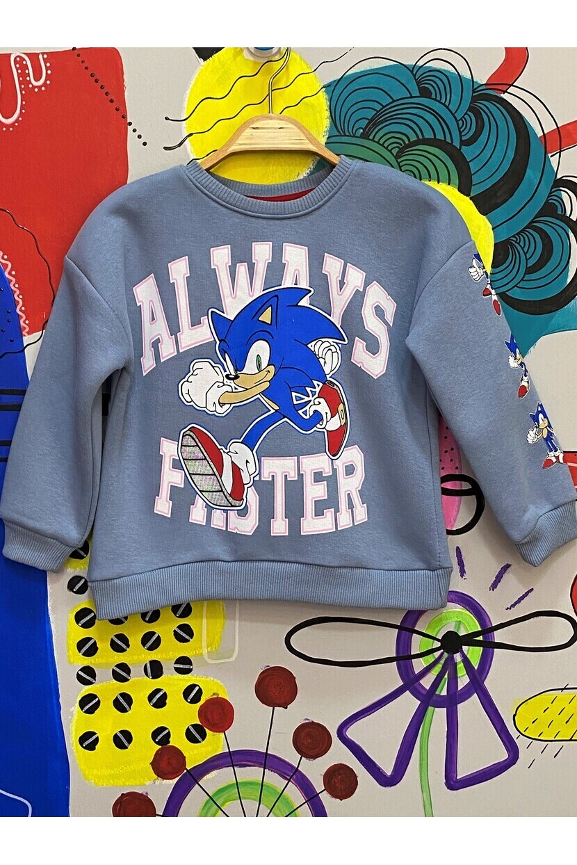 Erkek İçi Şardonlu Sonıc Sweatshirt