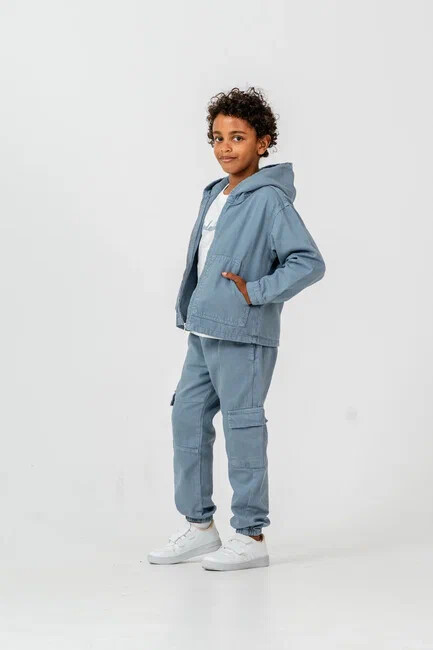 ERKEK KAPŞONLU KARGO CEPLİ GABARDİN 3LÜ TAKIM