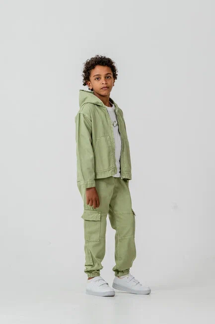 ERKEK KAPŞONLU KARGO CEPLİ GABARDİN 3LÜ TAKIM