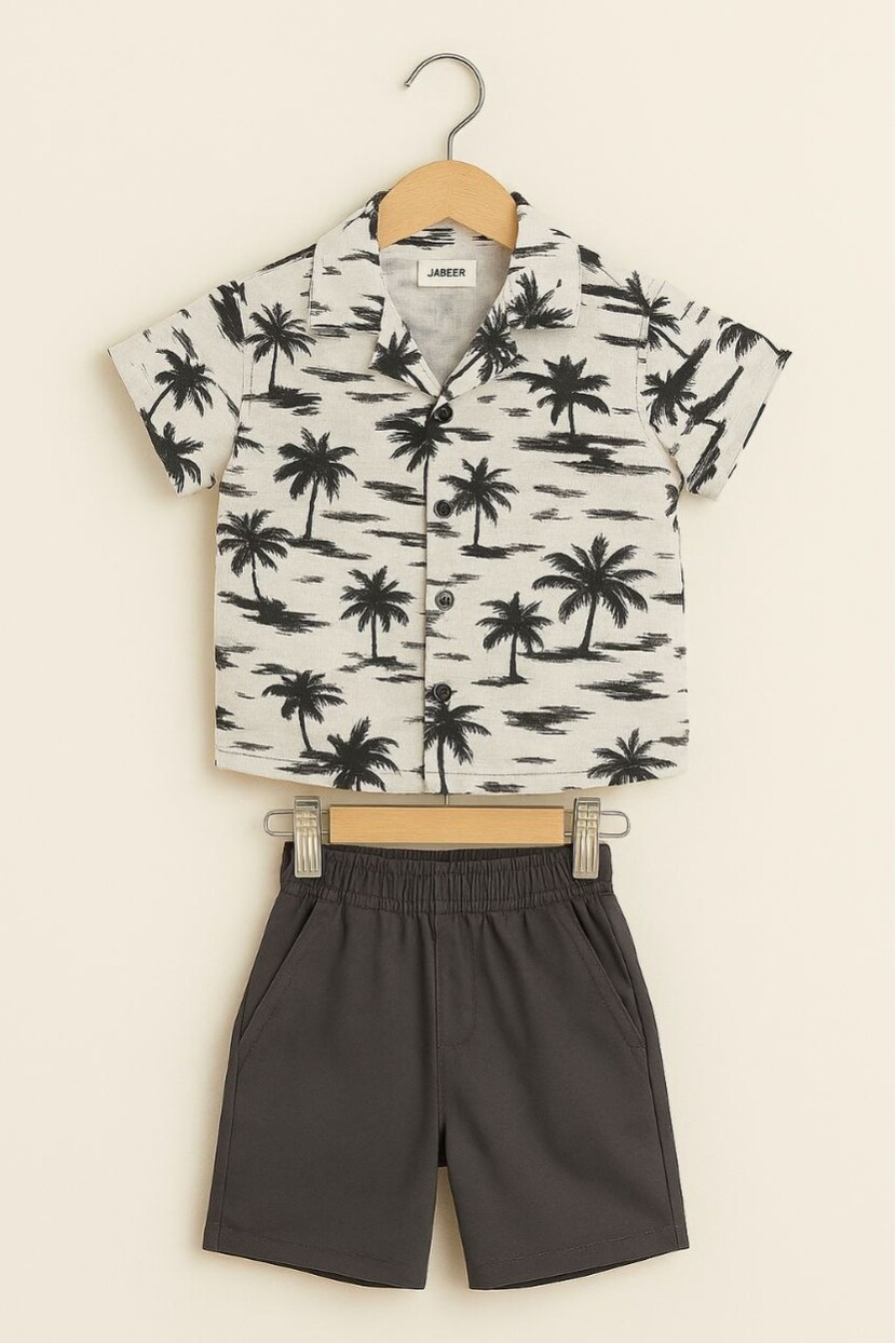 ERKEK KETEN GÖMLEKLİ ŞORTLU TAKIM