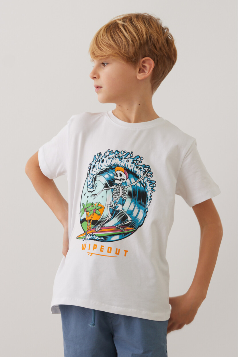 ERKEK KURUKAFA DESENLİ TSHİRT