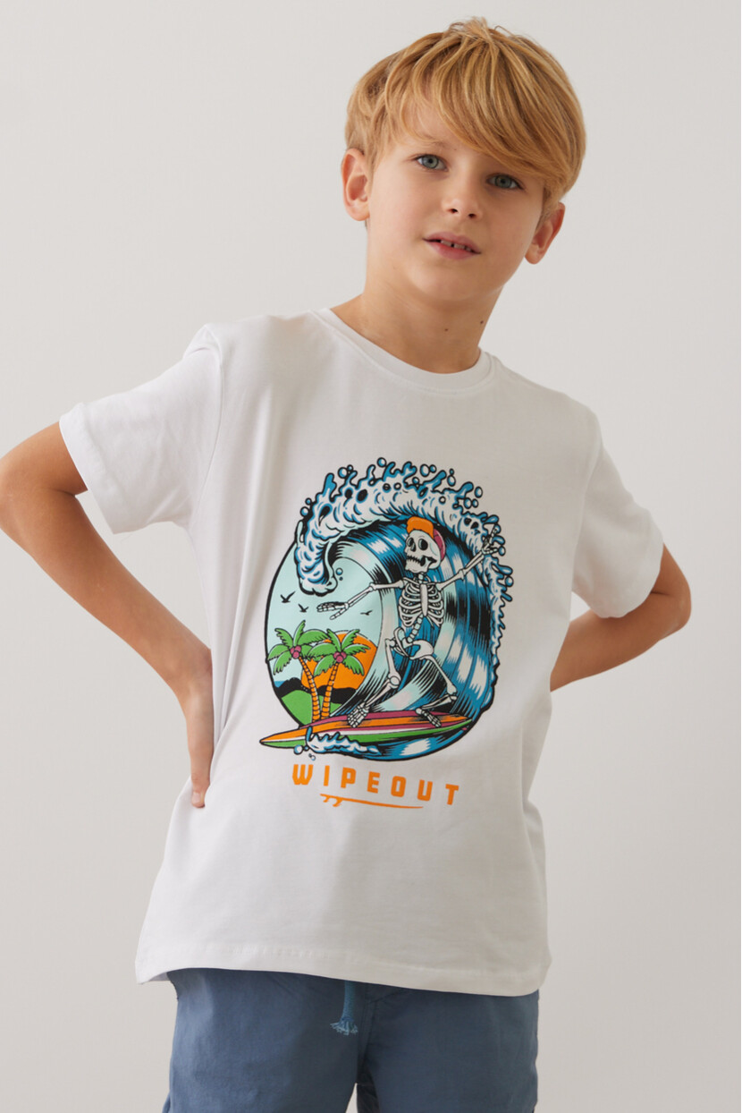 ERKEK KURUKAFA DESENLİ TSHİRT