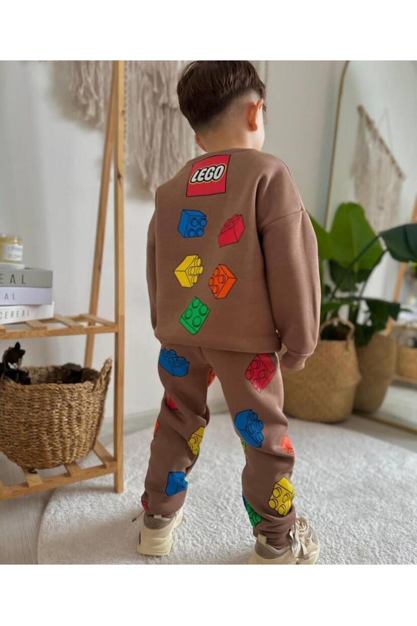 ERKEK LEGO BASKILI EŞOFMAN TAKIMI