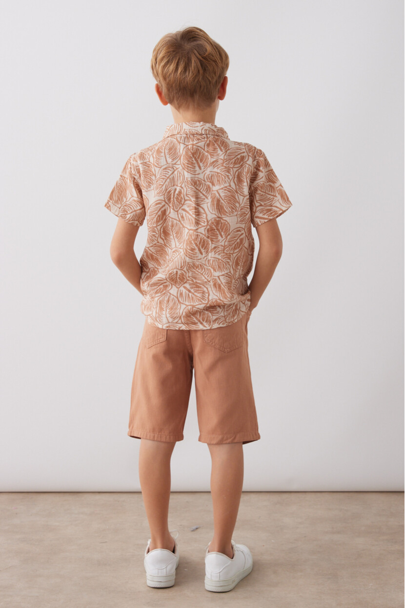 ERKEK MÜSLİN  GÖMLEK ŞORTLU TAKIM