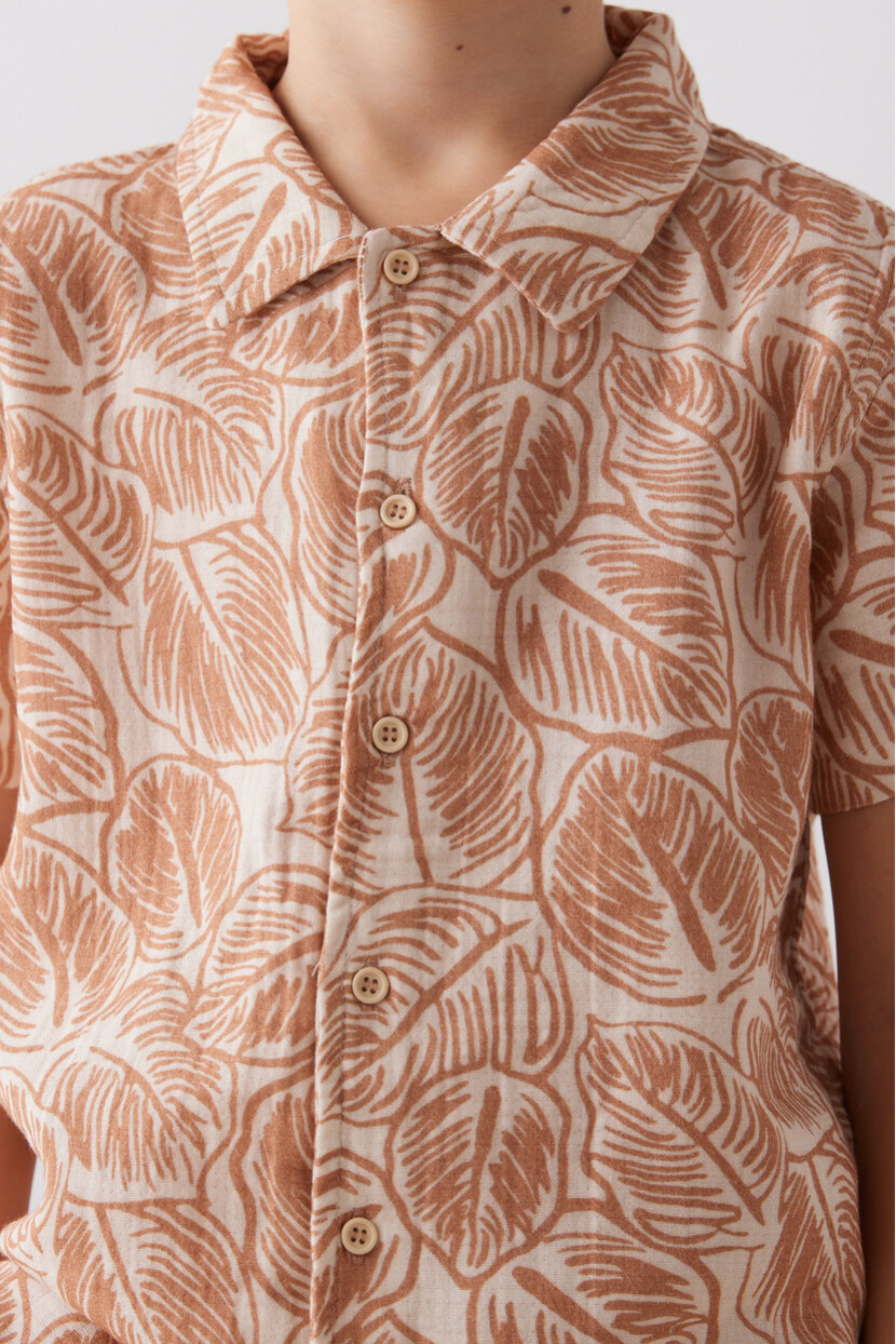 ERKEK MÜSLİN  GÖMLEK ŞORTLU TAKIM