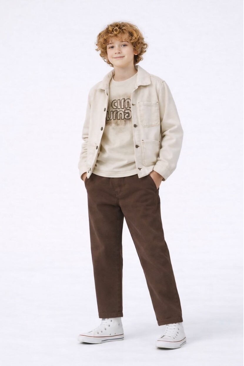 ERKEK NAKIŞLI GÖMLEK T-SHİRT GABARDİN PANTOLON 3LÜ TAKIM