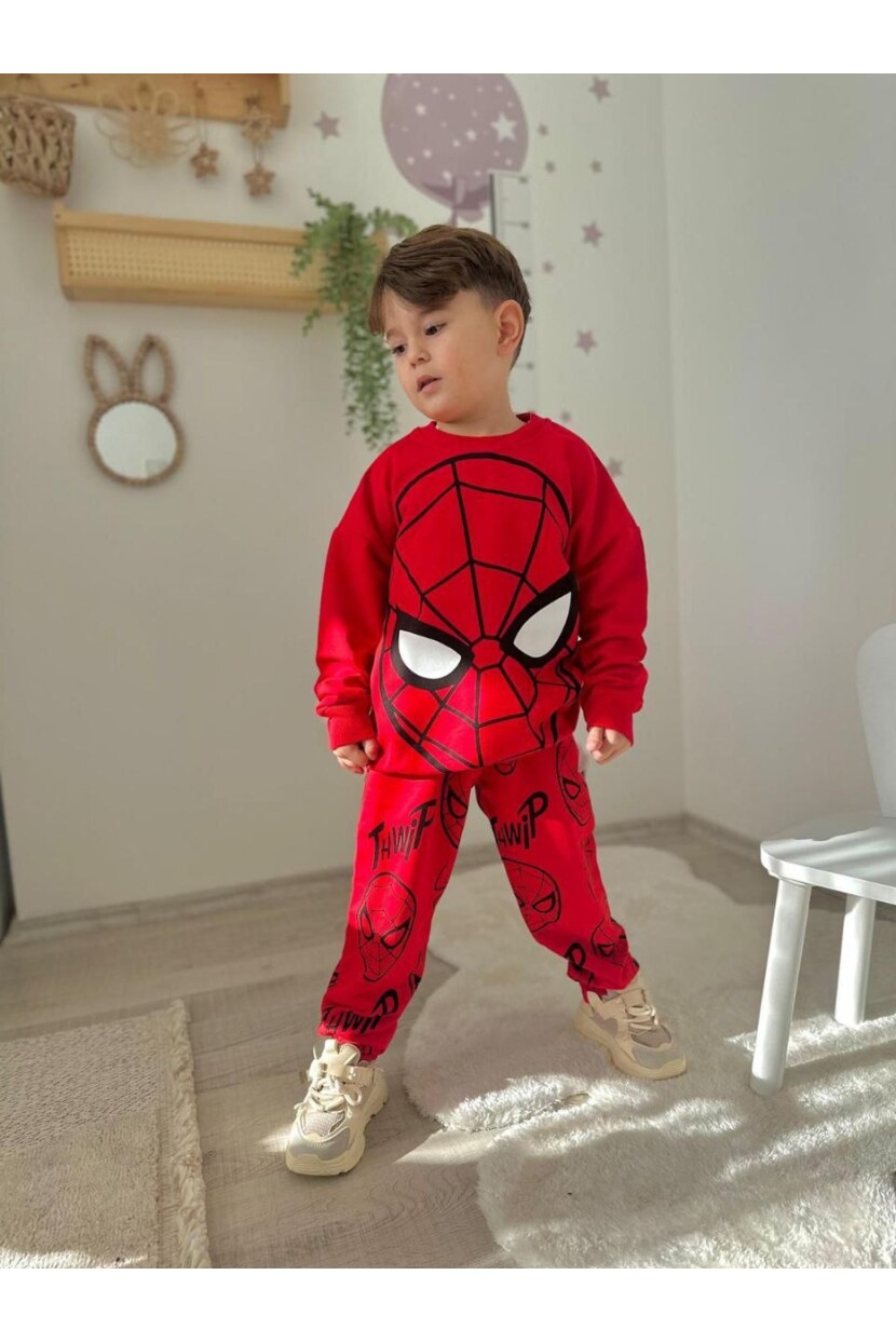 ERKEK SPIDERMAN DESENLİ EŞOFMAN TAKIMI