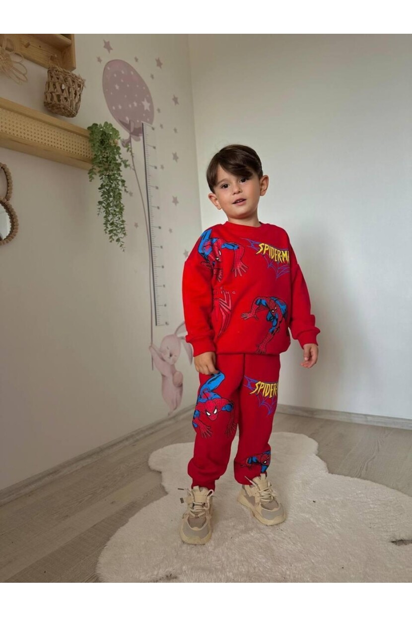 ERKEK SPİDERMAN DESENLİ EŞOFMAN TAKIMI