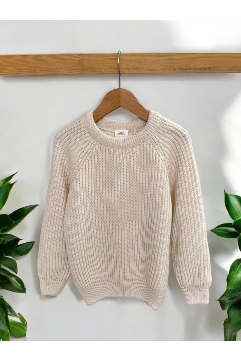 ERKEK EKRU TRİKO KAZAK