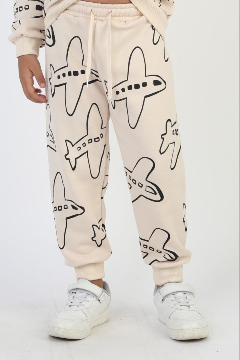 ERKEK UÇAK DESENLİ EŞOFMAN TAKIMI