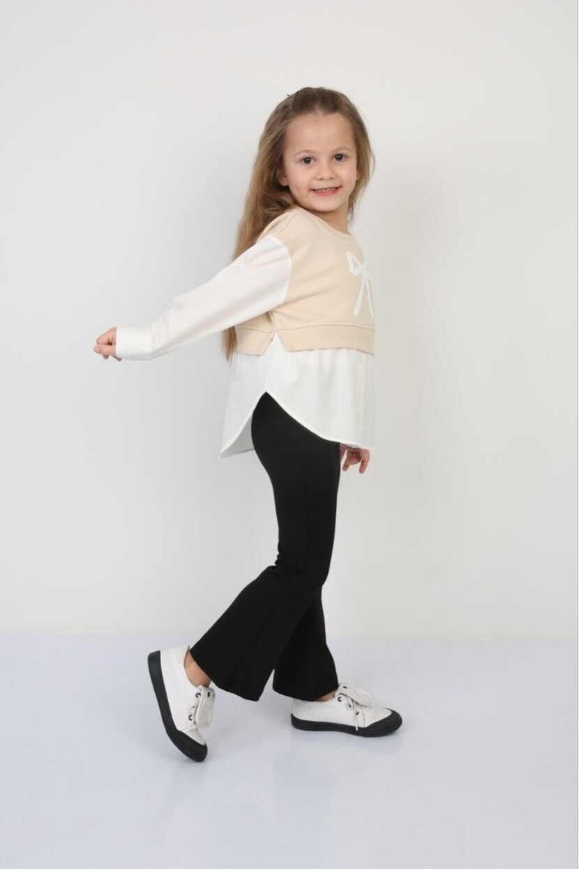 FİYONK BASKILI POPLİN GÖMLEK