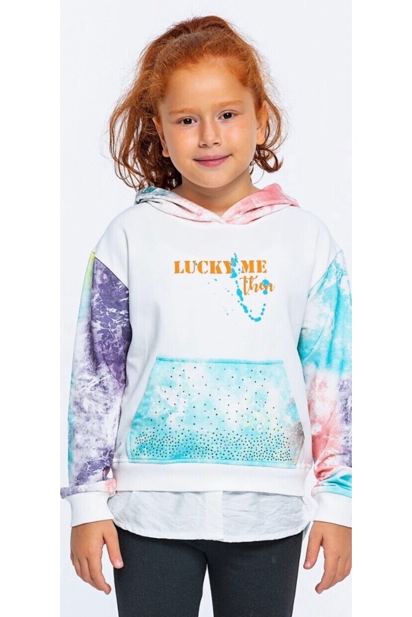 Kapşonlu Kız Sweatshırt