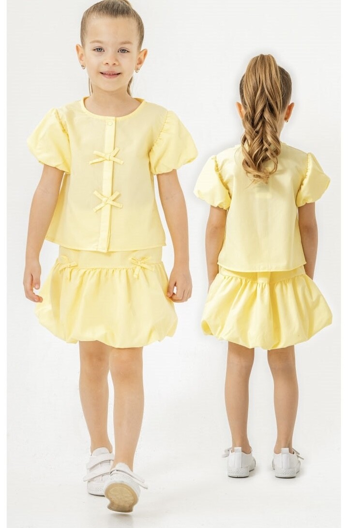 KIZ BALON ETEKLİ DOKUMA TAKIM