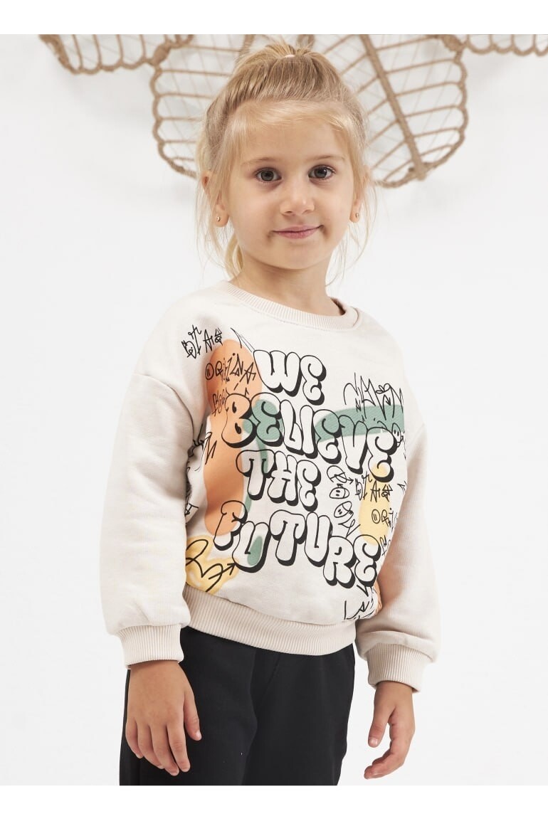 KIZ BASKILI SWEATSHİRT