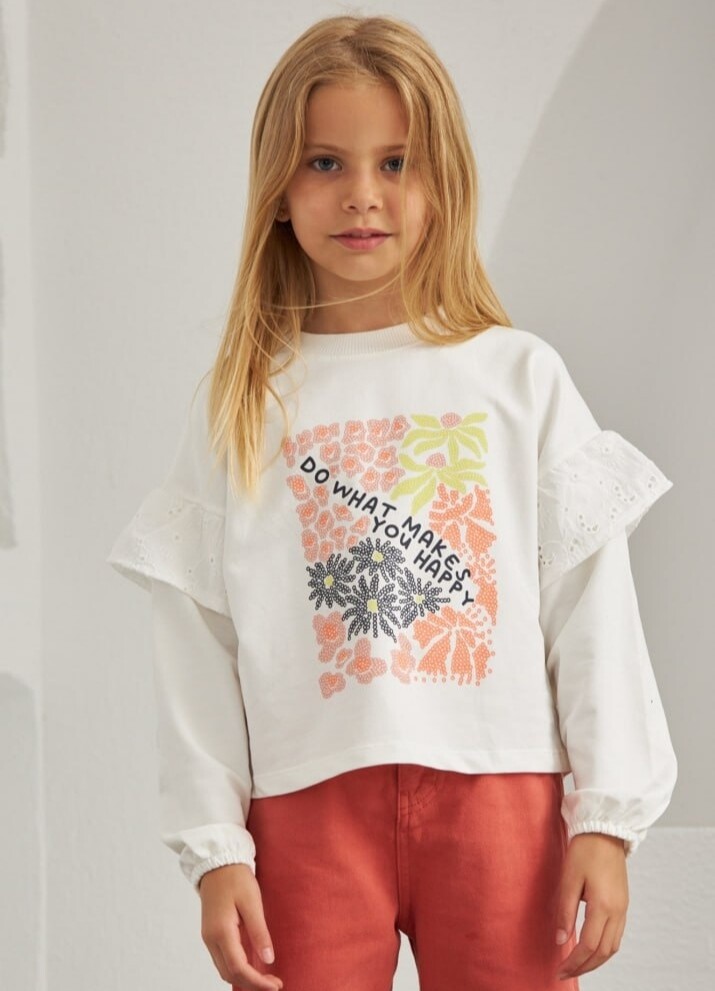 KIZ BASKILI SWEATSHİRT