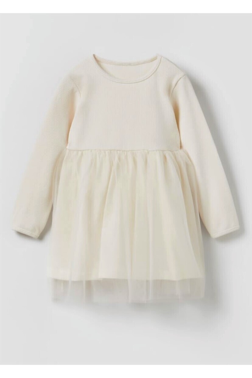 Kız Beyaz Tül Elbise