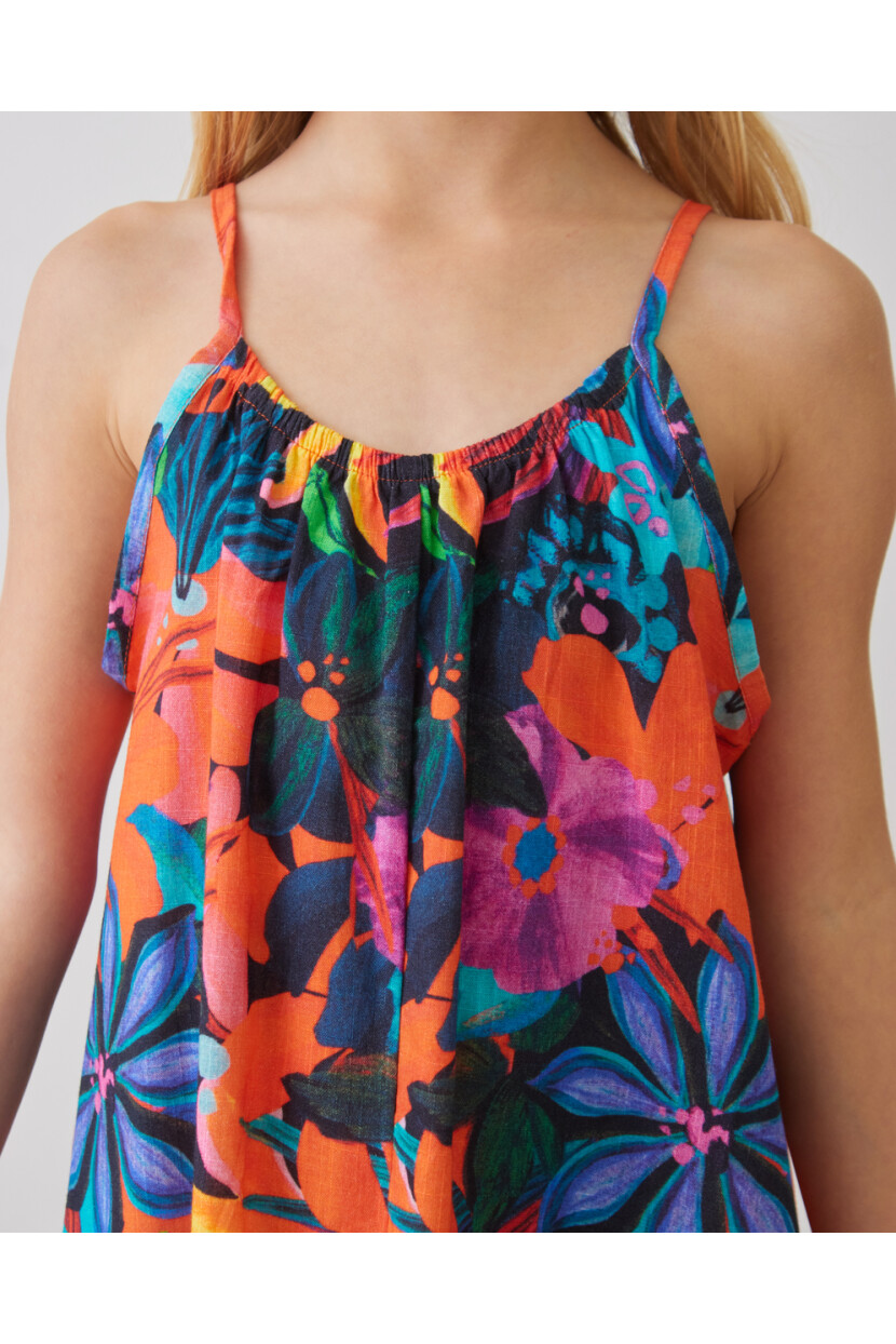 KIZ ÇİÇEK DESENLİ  TULUM