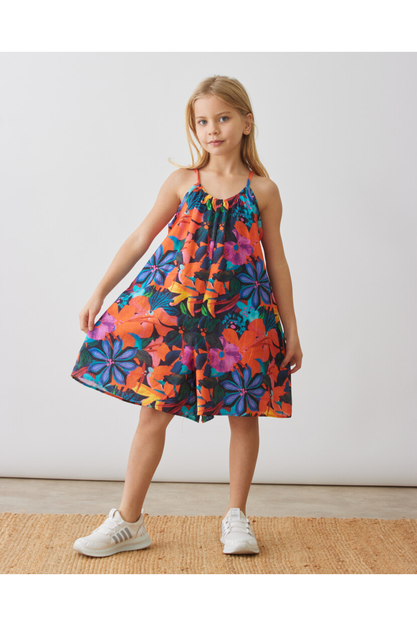 KIZ ÇİÇEK DESENLİ  TULUM