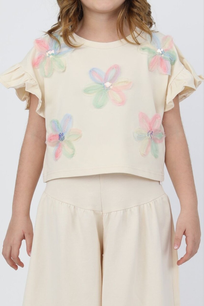 KIZ ÇİÇEKLİ TAKIM