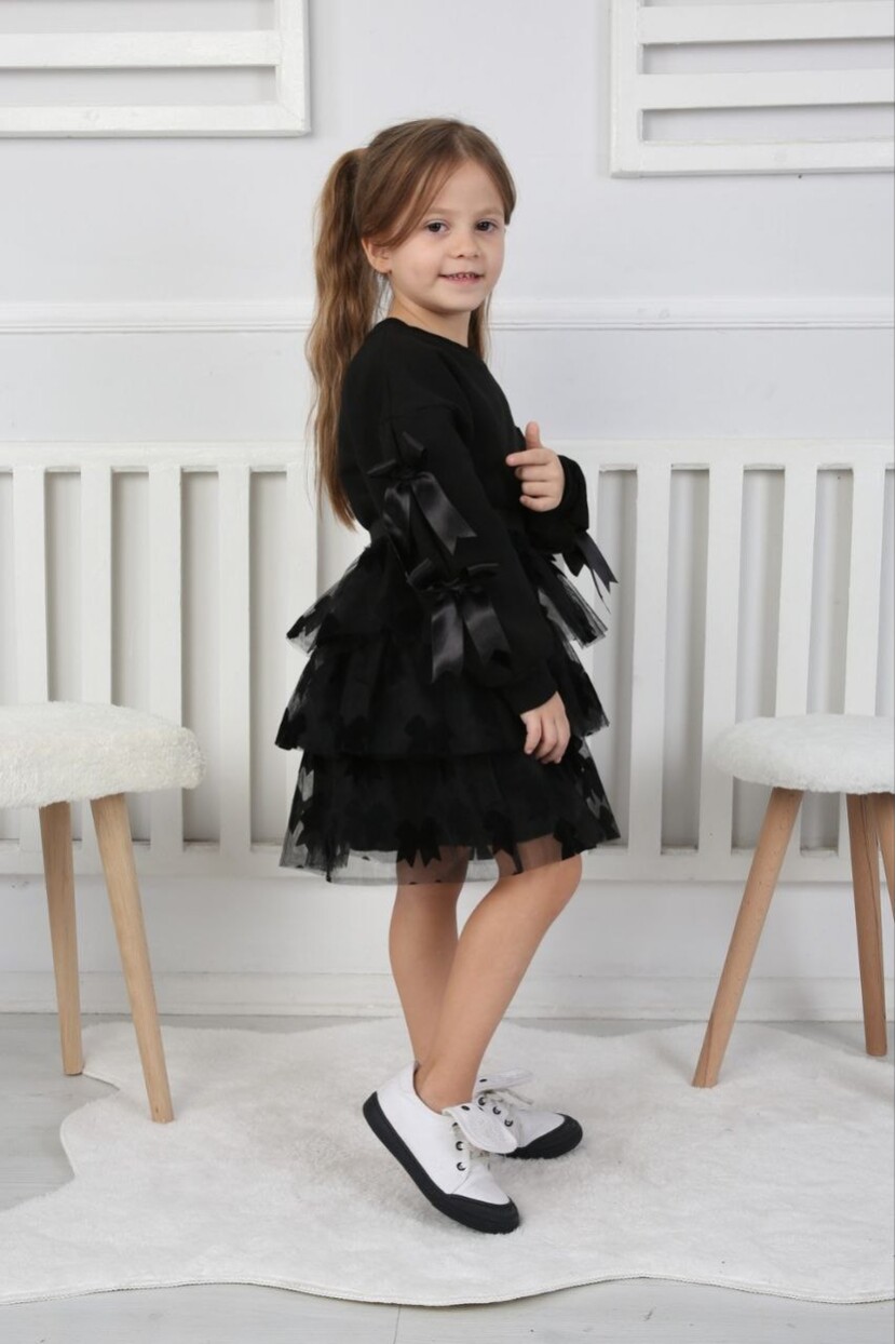 KIZ FİYONK DETAYLI TÜL ETEKLİ TAKIM