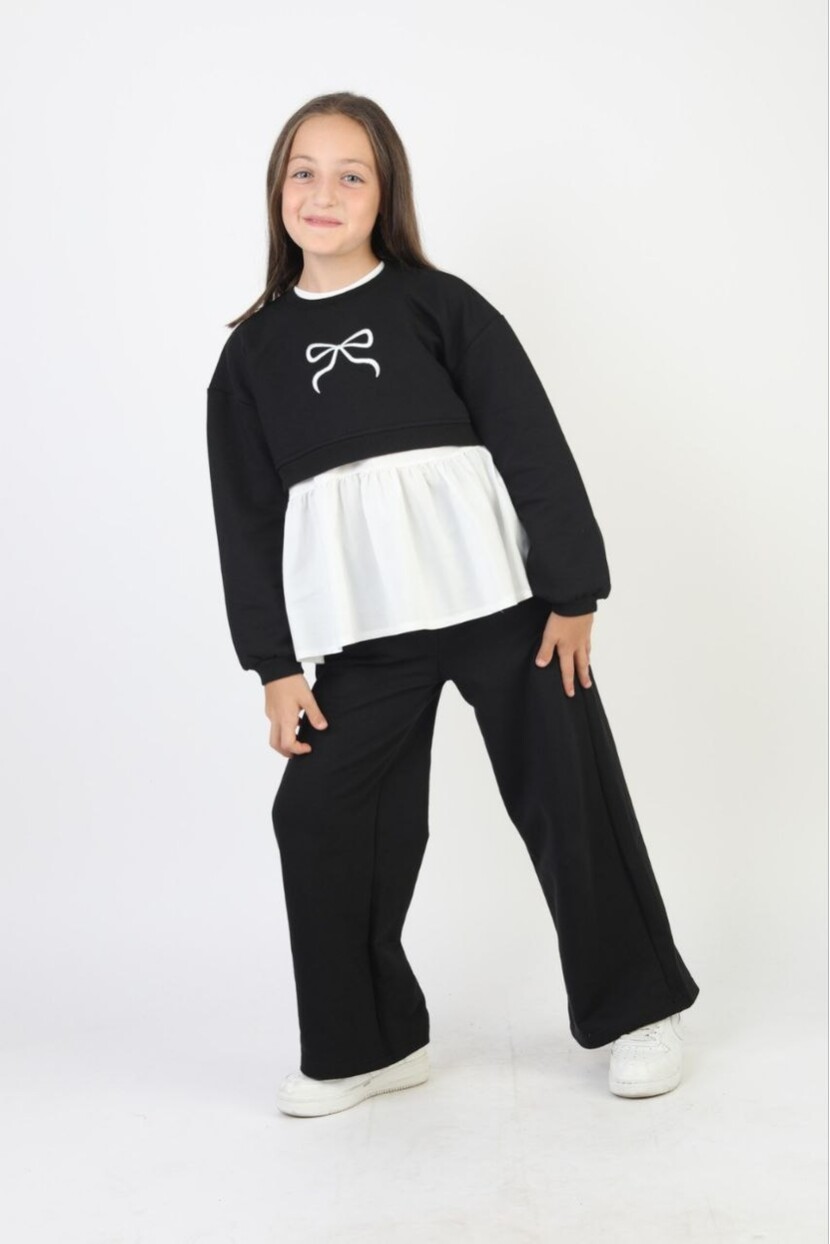 KIZ FİYONK NAKIŞLI 3LÜ TAKIM