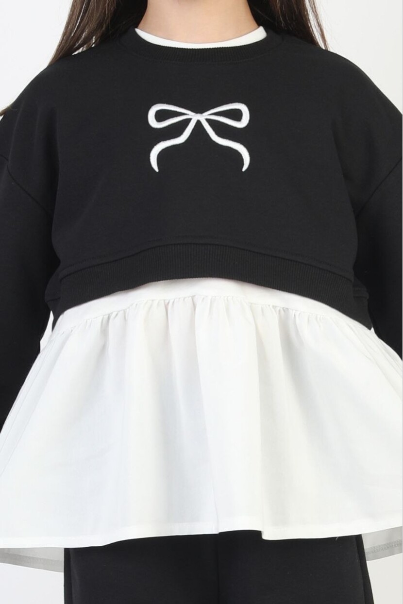 KIZ FİYONK NAKIŞLI 3LÜ TAKIM