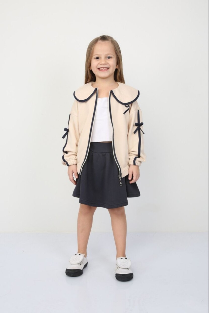 KIZ FİYONKLU FERMUARLI ETEKLİ TAKIM