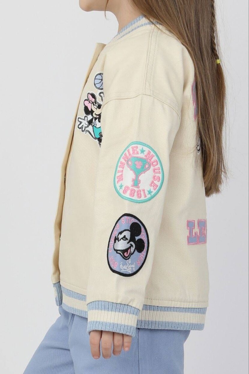 KIZ GABARDİN MİNNİ MOUSE DESENLİ 3 LÜ TAKIM