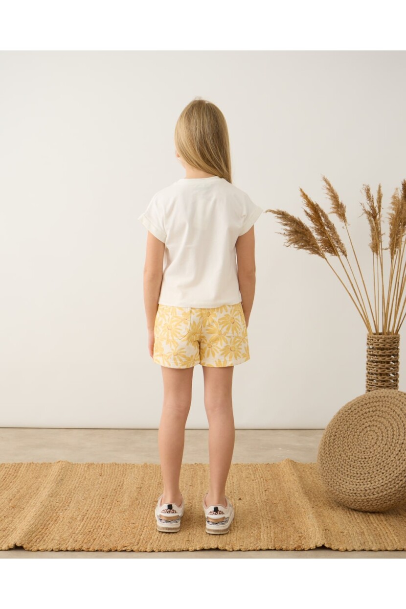 KIZ GABARDİN ŞORTLU TAKIM