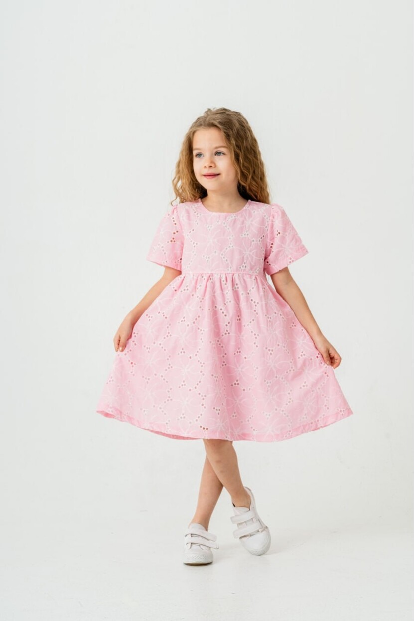 KIZ GÜBÜR DETAYLI ELBİSE