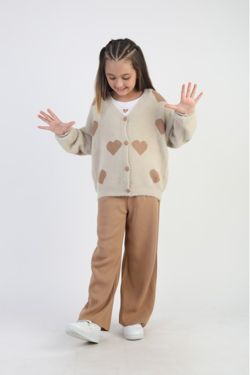 KIZ KALPLİ  HIRKALI TRİKO TAKIM