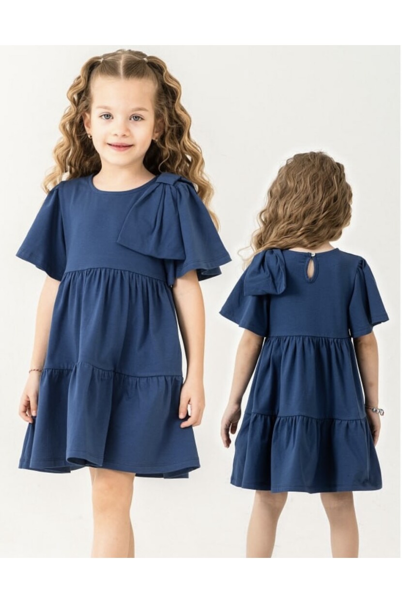 KIZ KOL FİYONK DETAYLI ELBİSE