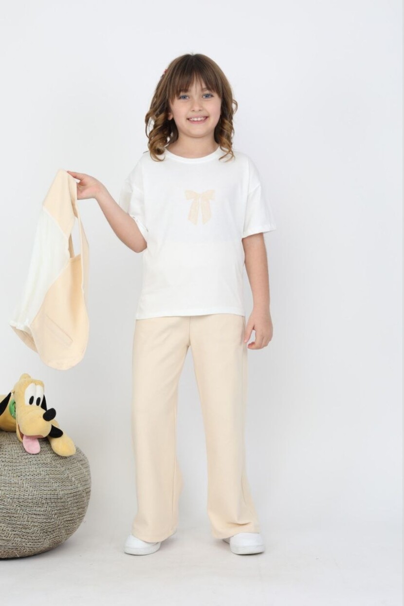 KIZ KREM YELEKLİ 3 LÜ TAKIM