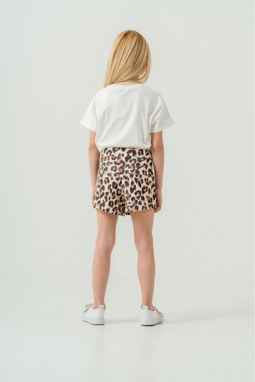 KIZ LEOPAR ŞORTLU TAKIM