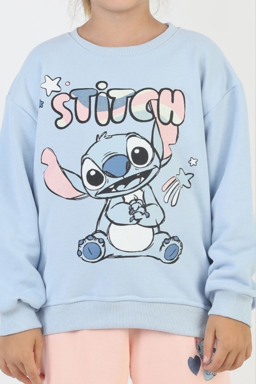 KIZ LILO STİTCH KARGO CEPLİ EŞOFMAN TAKIMI