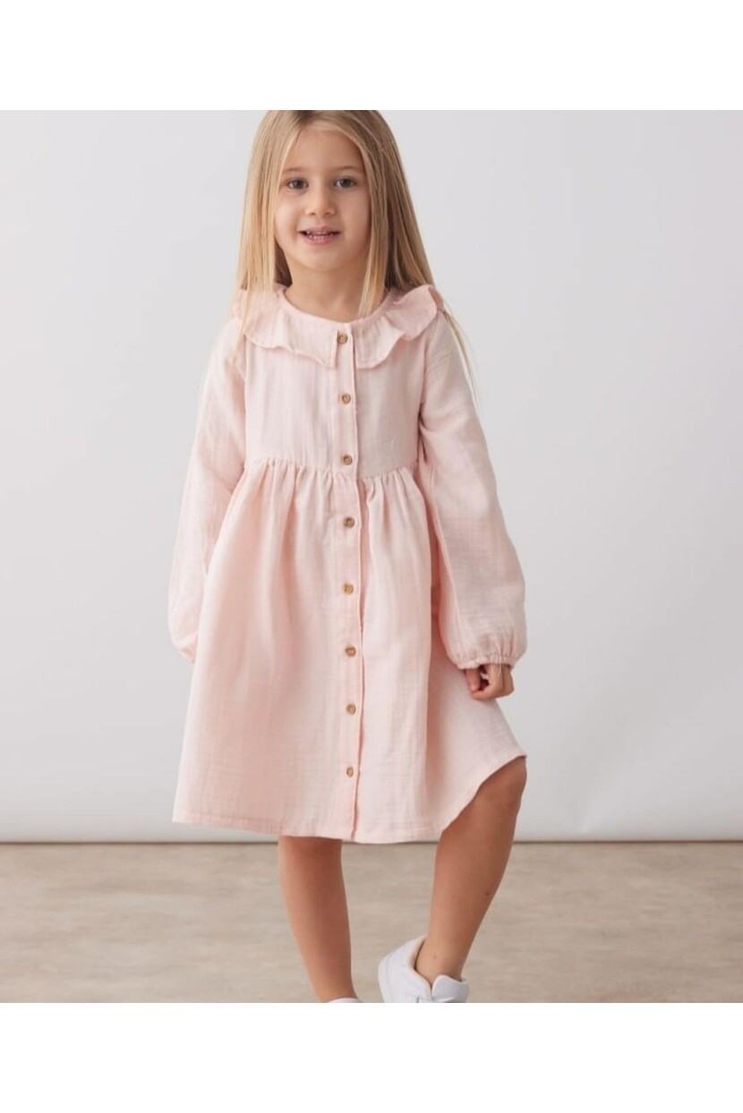 KIZ MÜSLİN KUMAŞ ELBİSE