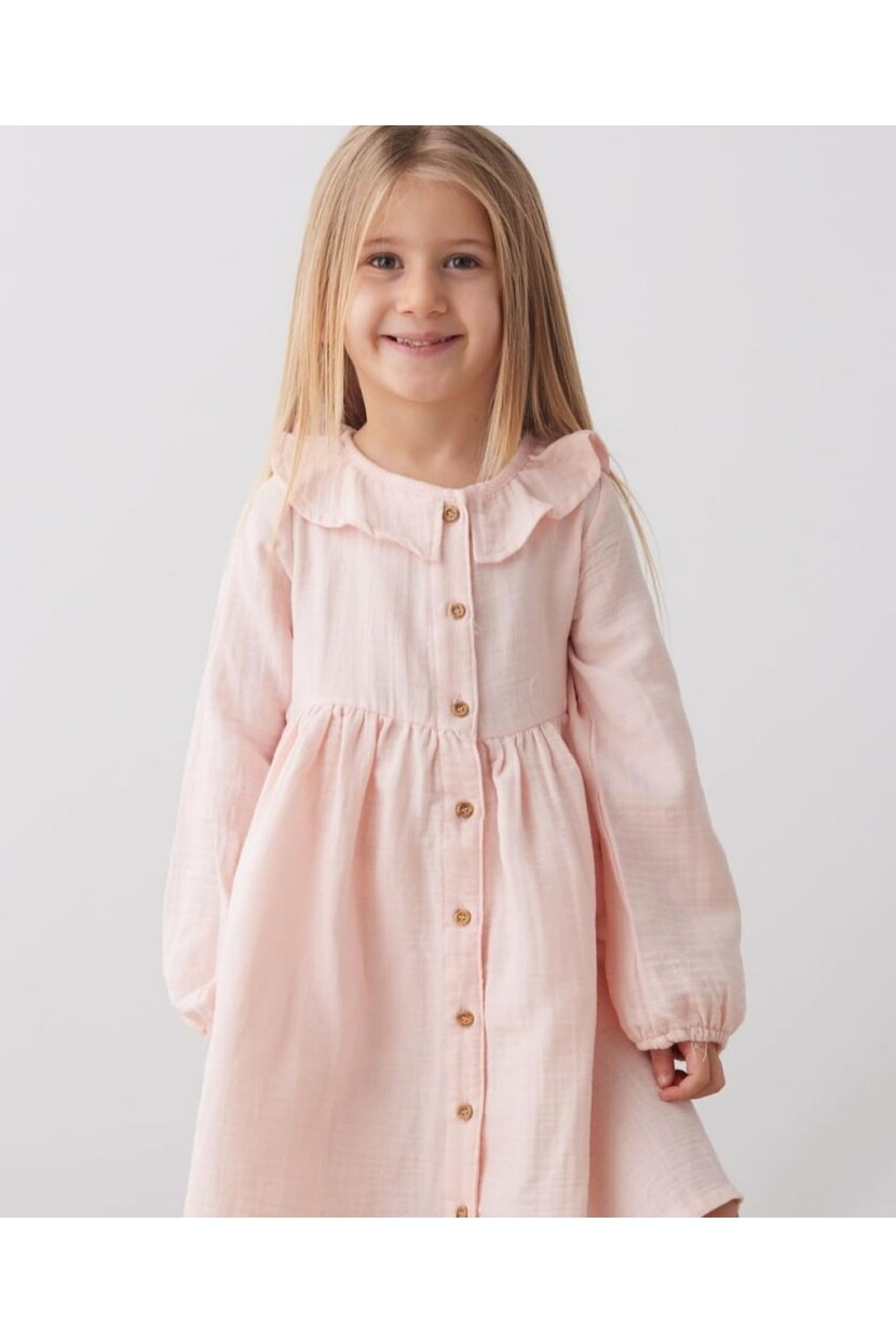 KIZ MÜSLİN KUMAŞ ELBİSE