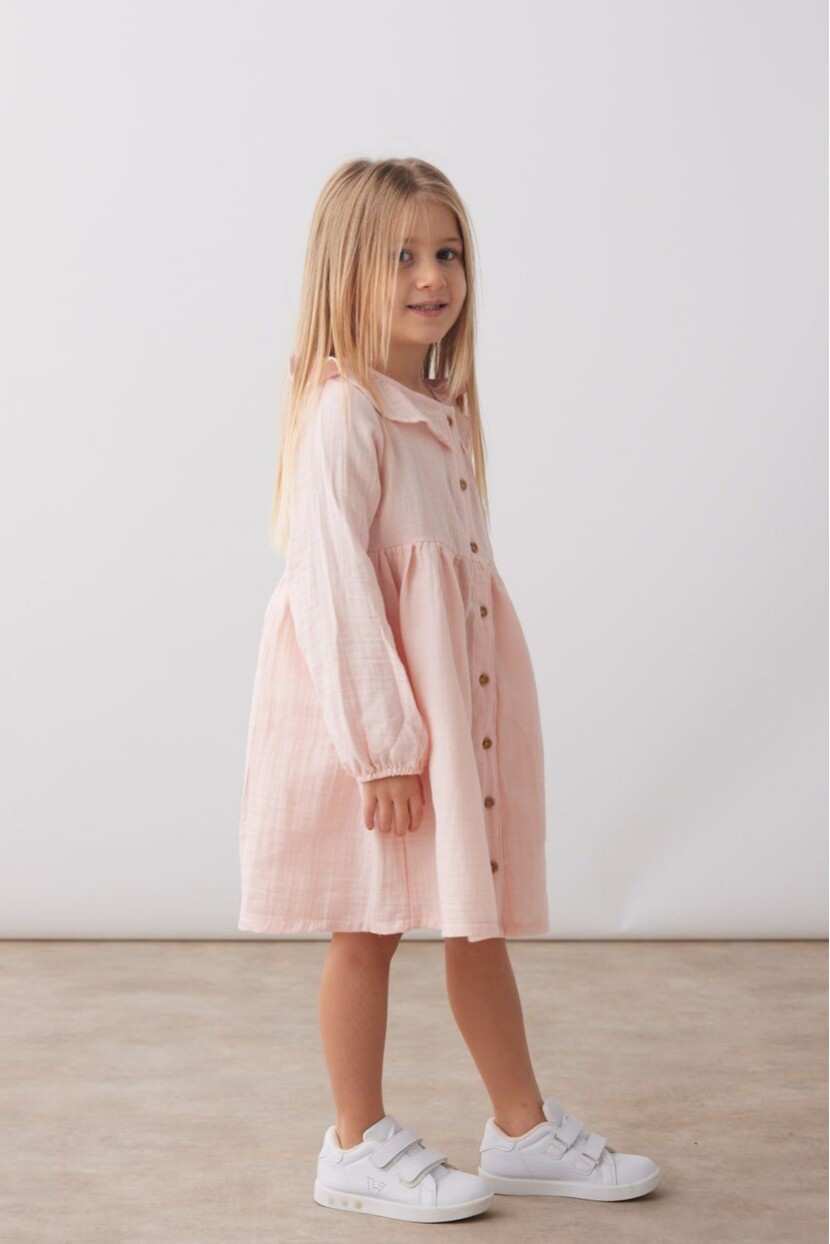 KIZ MÜSLİN KUMAŞ ELBİSE