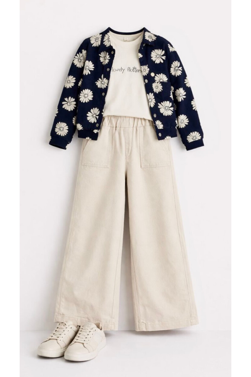 KIZ PAPATYA TASARIM DESENLİ 3LÜ DOKUMA TAKIM