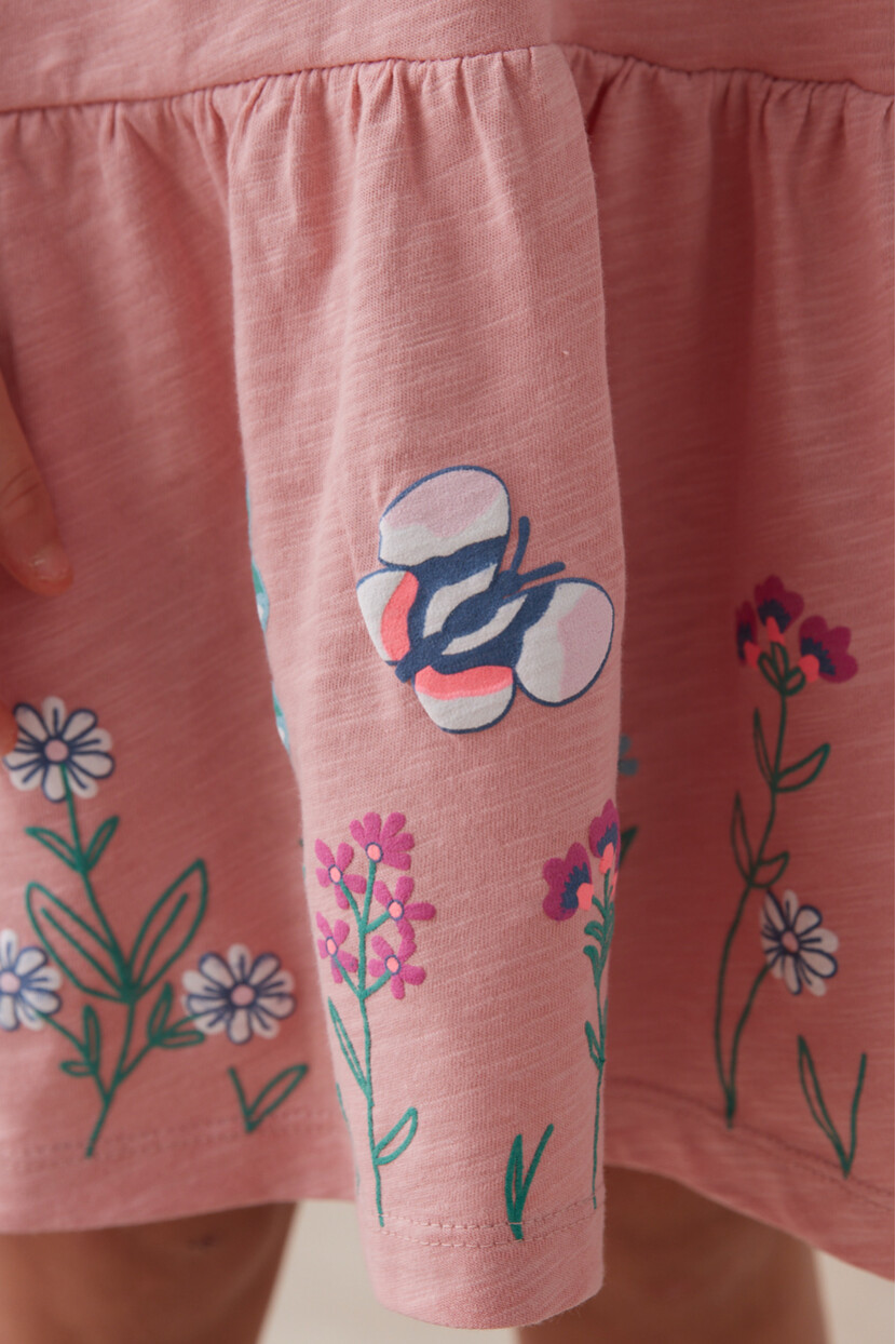 KIZ PENYE ÇİÇEK DESENLİ ELBİSE