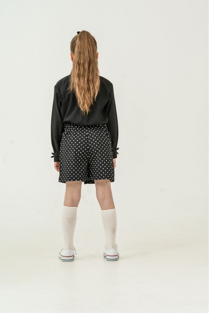 KIZ PUANTİYELİ ŞORT ETEKLİ TAKIM