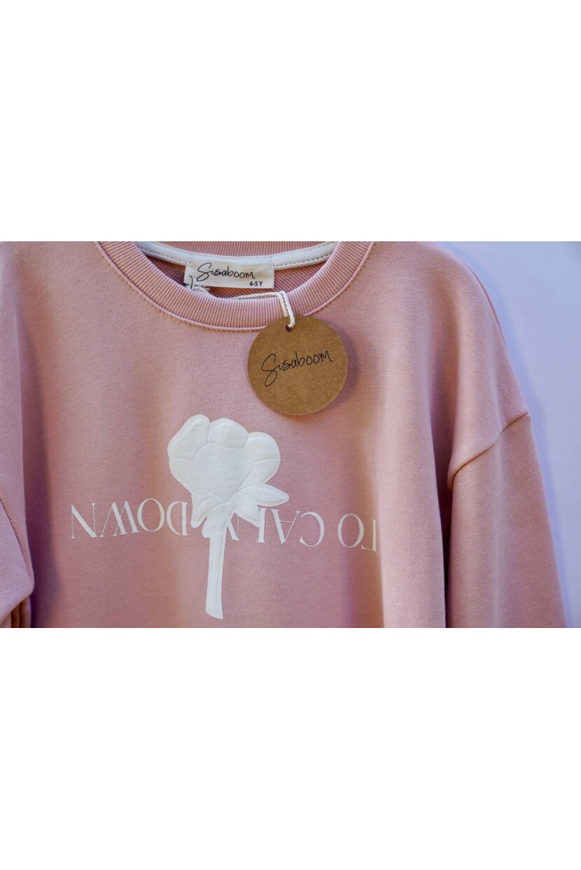 KIZ PUDRA 3 İPLİK GÜL BASKILI TAKIM